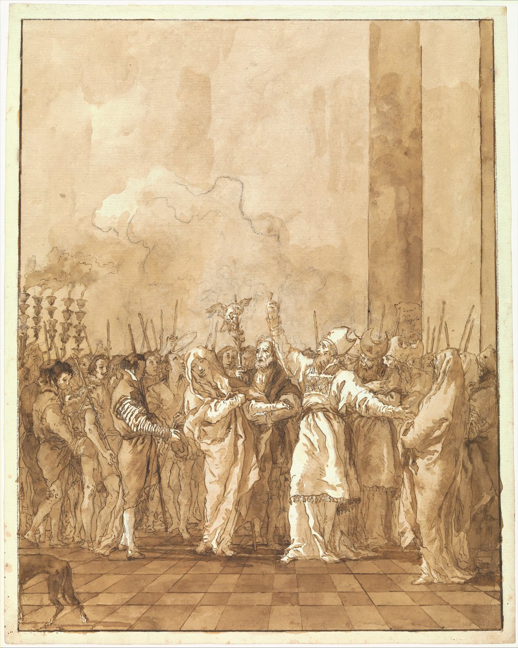 Die Verlobung der Jungfrau tekijältä Giovanni Domenico Tiepolo