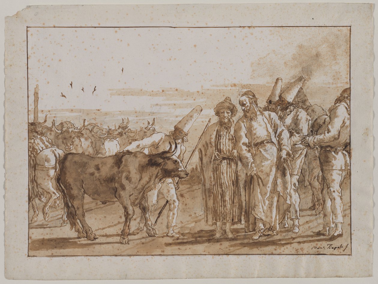 Karjan myyjä tekijältä Giovanni Domenico Tiepolo