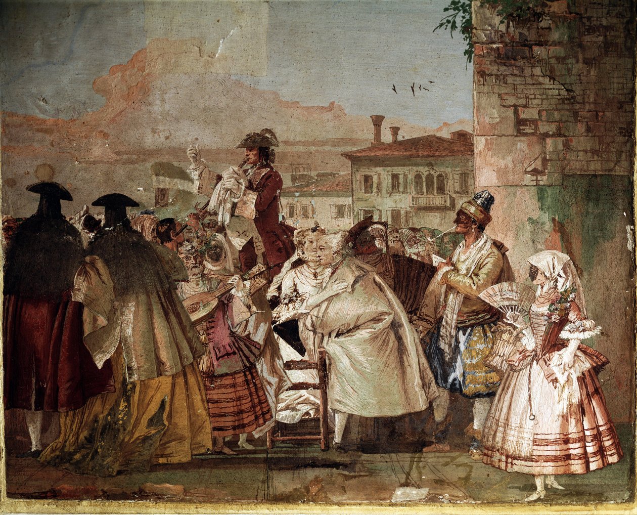 Charlatan (Fresko karnevaalisalissa tekijältä Giovanni Domenico Tiepolo