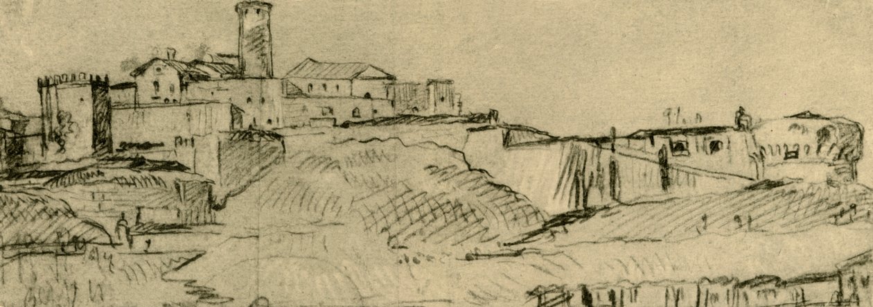 Brescian linnoitus, 1700-luvun puoliväli, loppu, 1928 tekijältä Giovanni Domenico Tiepolo