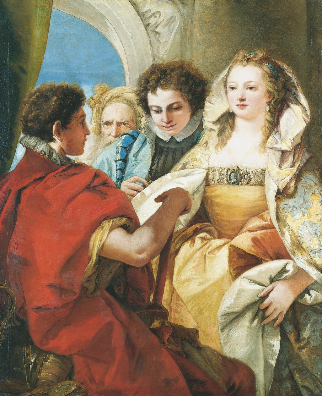 Scipion pidättyvyys tekijältä Giovanni Domenico Tiepolo