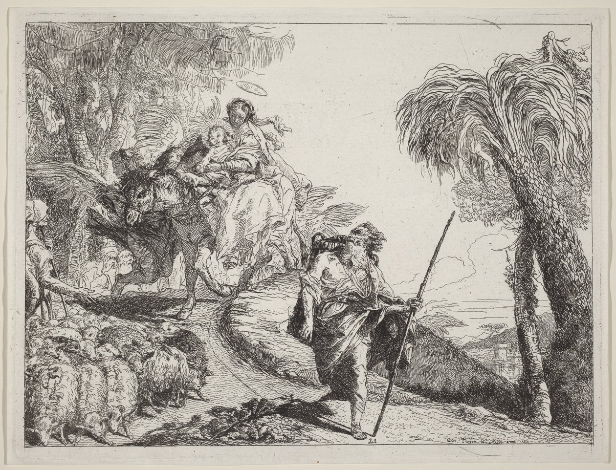Pako, Joosef etualalla tekijältä Giovanni Domenico Tiepolo