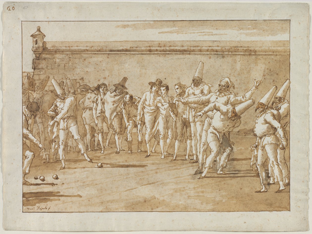 Kulhojen peli tekijältä Giovanni Domenico Tiepolo