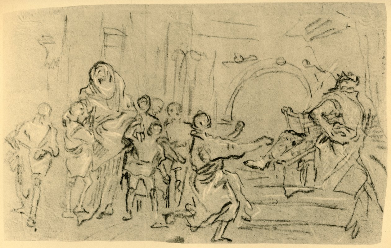 Makkabeusten äiti ennen Antiokhosta, c1759, 1928 tekijältä Giovanni Domenico Tiepolo