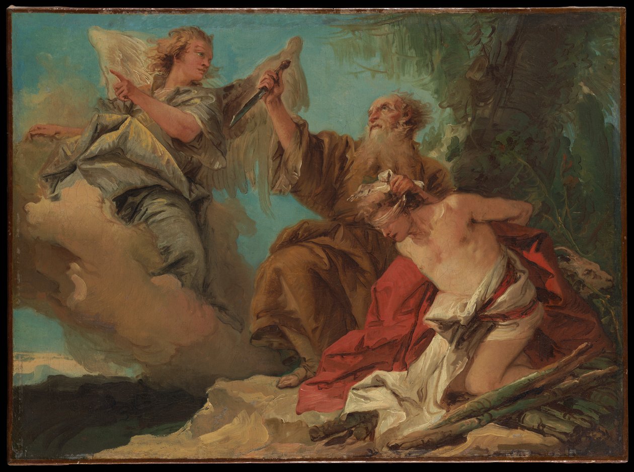 Iisakin uhraus tekijältä Giovanni Domenico Tiepolo