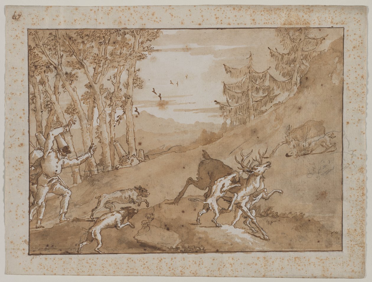 aThe Stag Huntfinnish tekijältä Giovanni Domenico Tiepolo