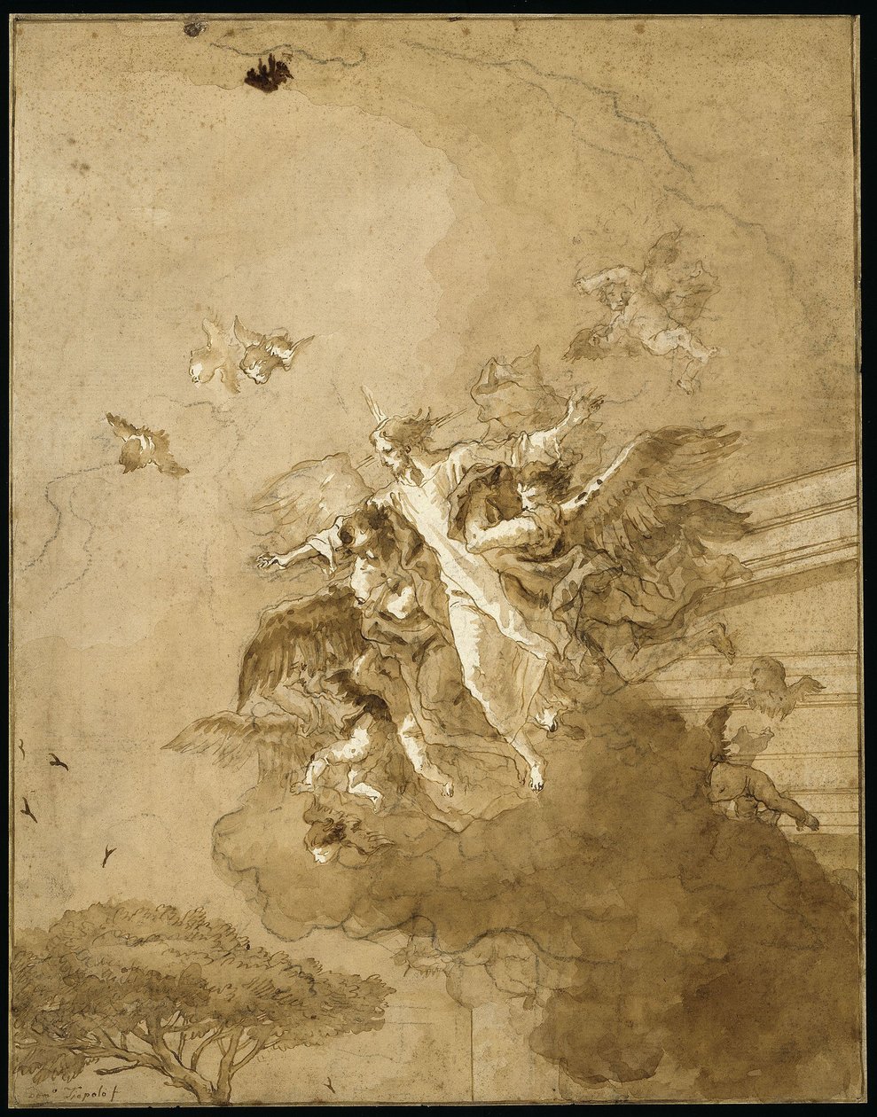 Kristuksen ylösnousemuksen riemuvoitto tekijältä Giovanni Domenico Tiepolo