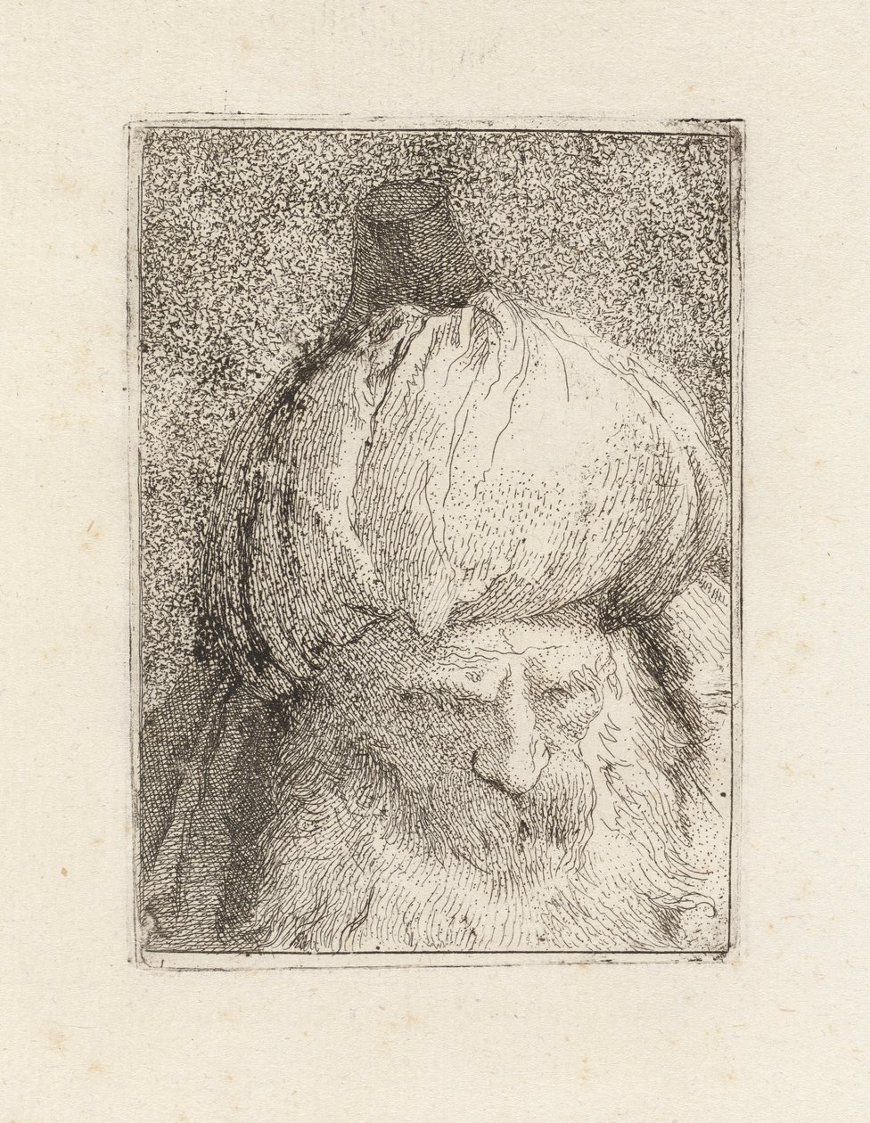 Turkki edestä katsottuna, Raccolta di Testestä (Pääkokoelma) tekijältä Giovanni Domenico Tiepolo
