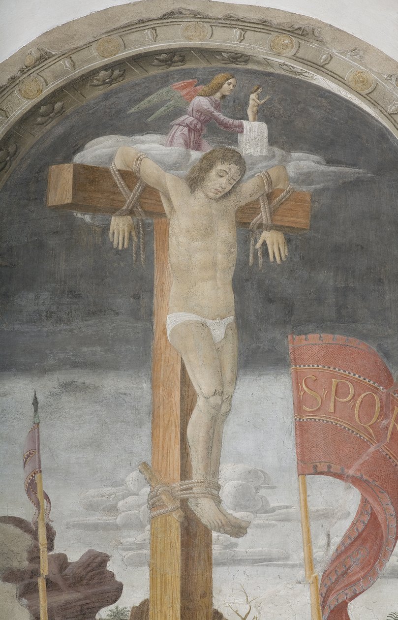 Ristiinnaulitseminen tekijältä Giovanni Donato Montorfano