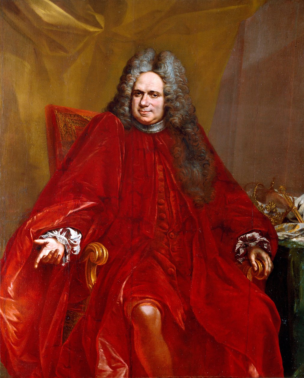 Muotokuva Benedetto Vialesta (noin 1660-1749) Geenitasavallan doge 1717-1719 Giovanni Enrico Vaymerin (1665-1738) maalaus 1717-1719 Dim. 154x125 cm Sestri Levante, Galleria Rizzi tekijältä Giovanni Enrico Vaymer