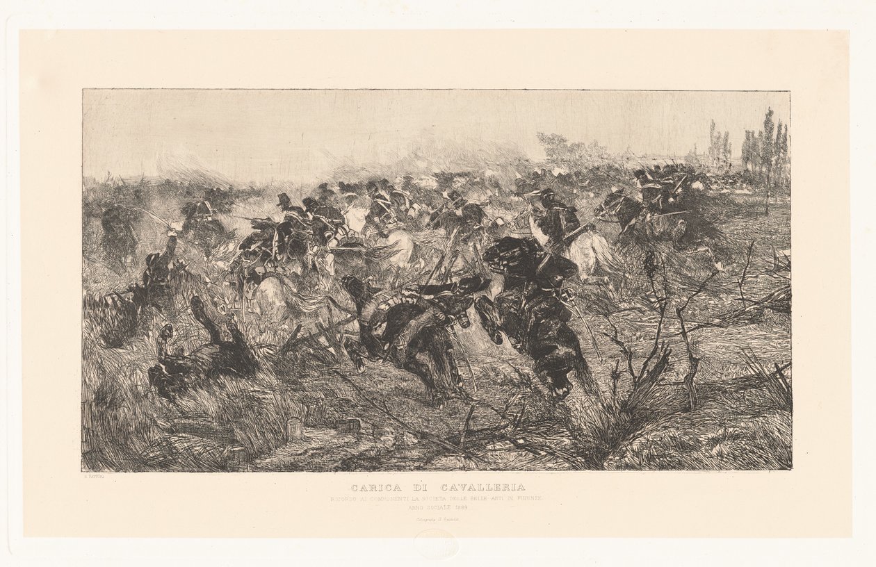 Ratsuväen panos [Cavalry Charge] tekijältä Giovanni Fattori