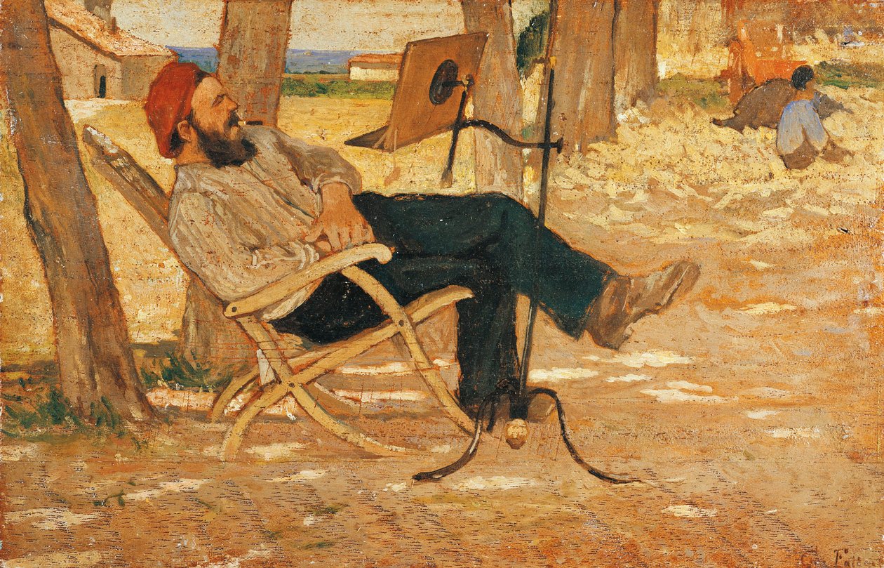 Diego Martelli Castiglioncellossa tekijältä Giovanni Fattori