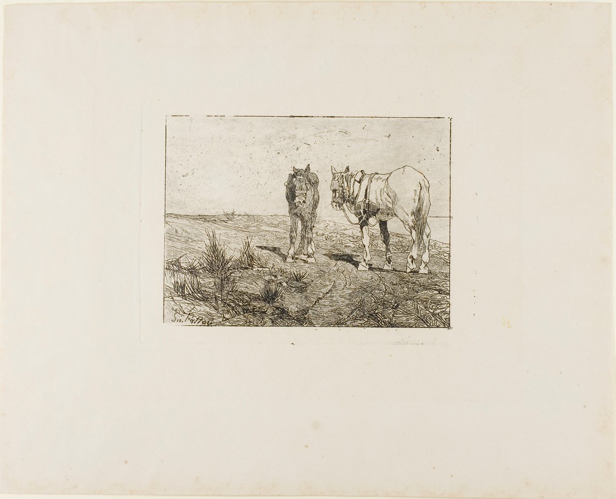 Hevosten lepo tekijältä Giovanni Fattori