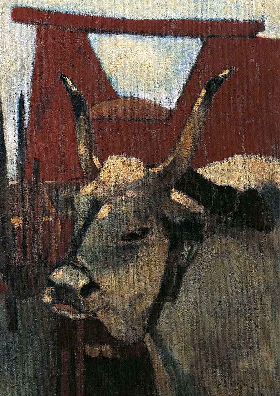 Italia, Firenze, Maremma Toscana, noin 1894, yksityiskohta tekijältä Giovanni Fattori