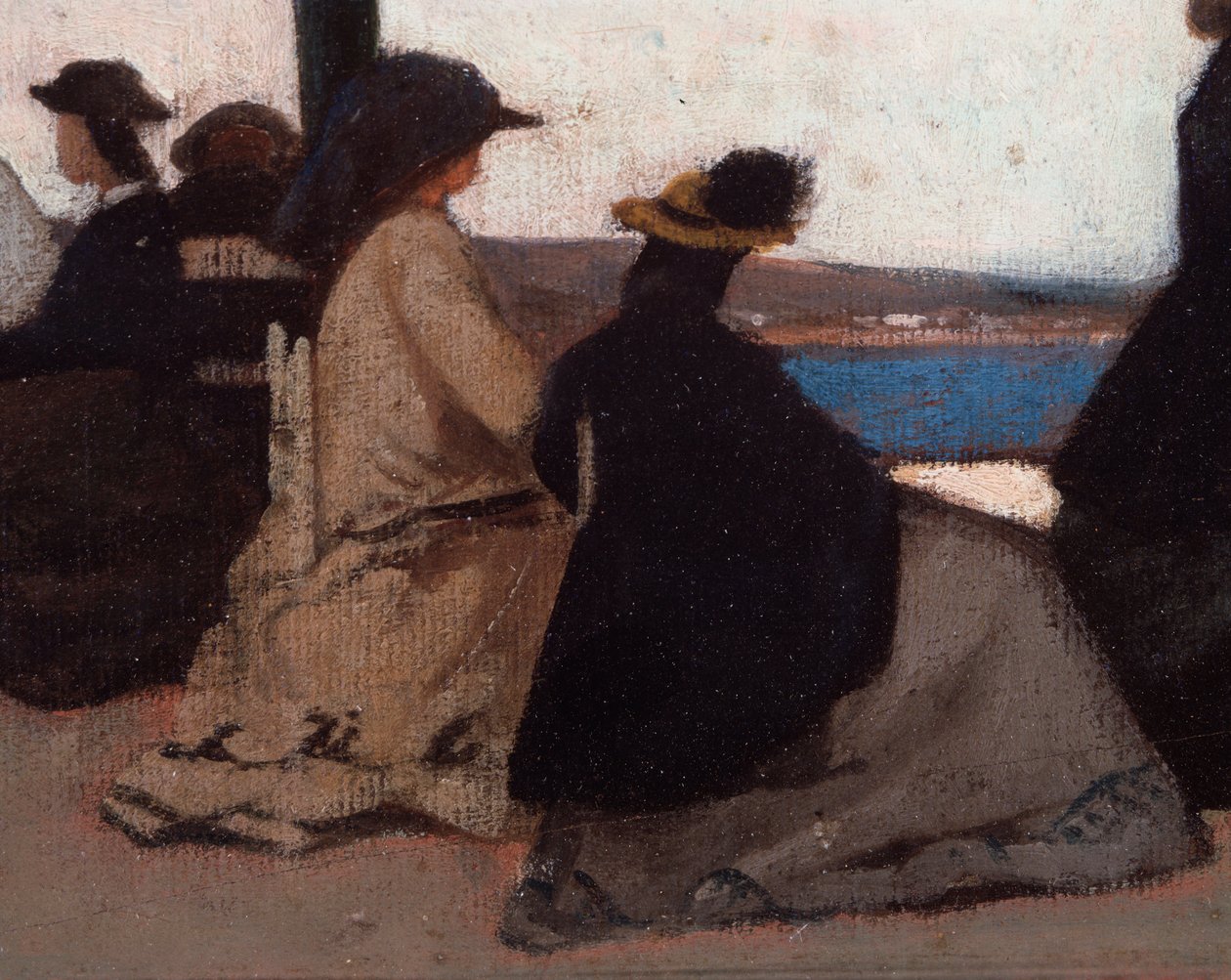 La Rotonda de Palmieri (La Rotonda di Palmieri) Giovanni Fattorin (1825-1908) yksityiskohtamaalaus tekijältä Giovanni Fattori