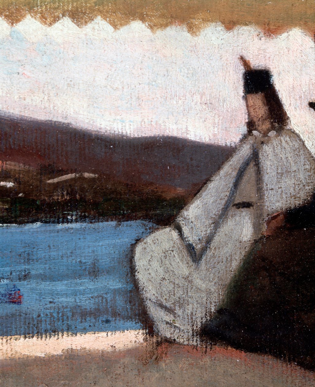 La Rotonda de Palmieri (La Rotonda di Palmieri) Giovanni Fattorin (1825-1908) yksityiskohtamaalaus tekijältä Giovanni Fattori