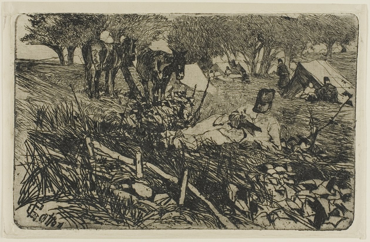 Kirje leirillä tekijältä Giovanni Fattori