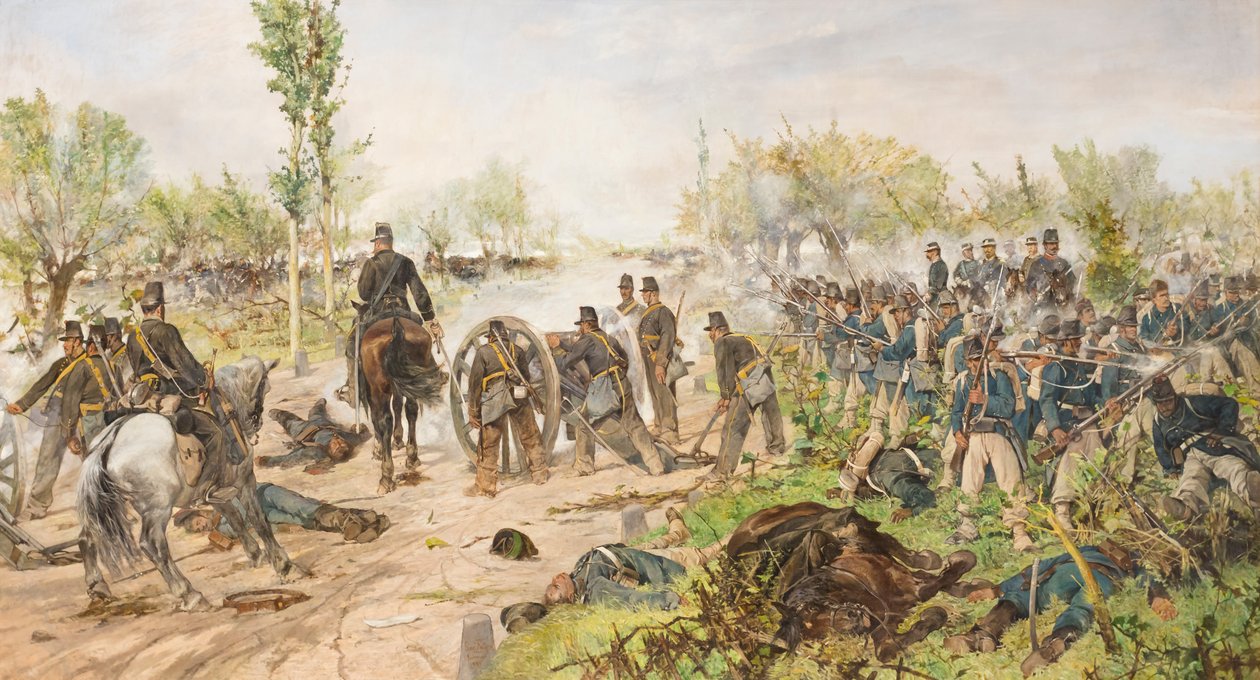 Custozan taistelu tekijältä Giovanni Fattori