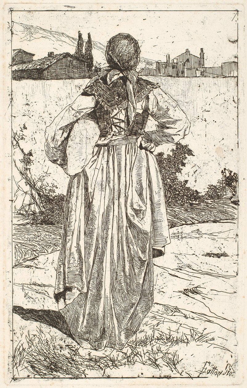 Gabbron nainen [Donna al gabbro] tekijältä Giovanni Fattori