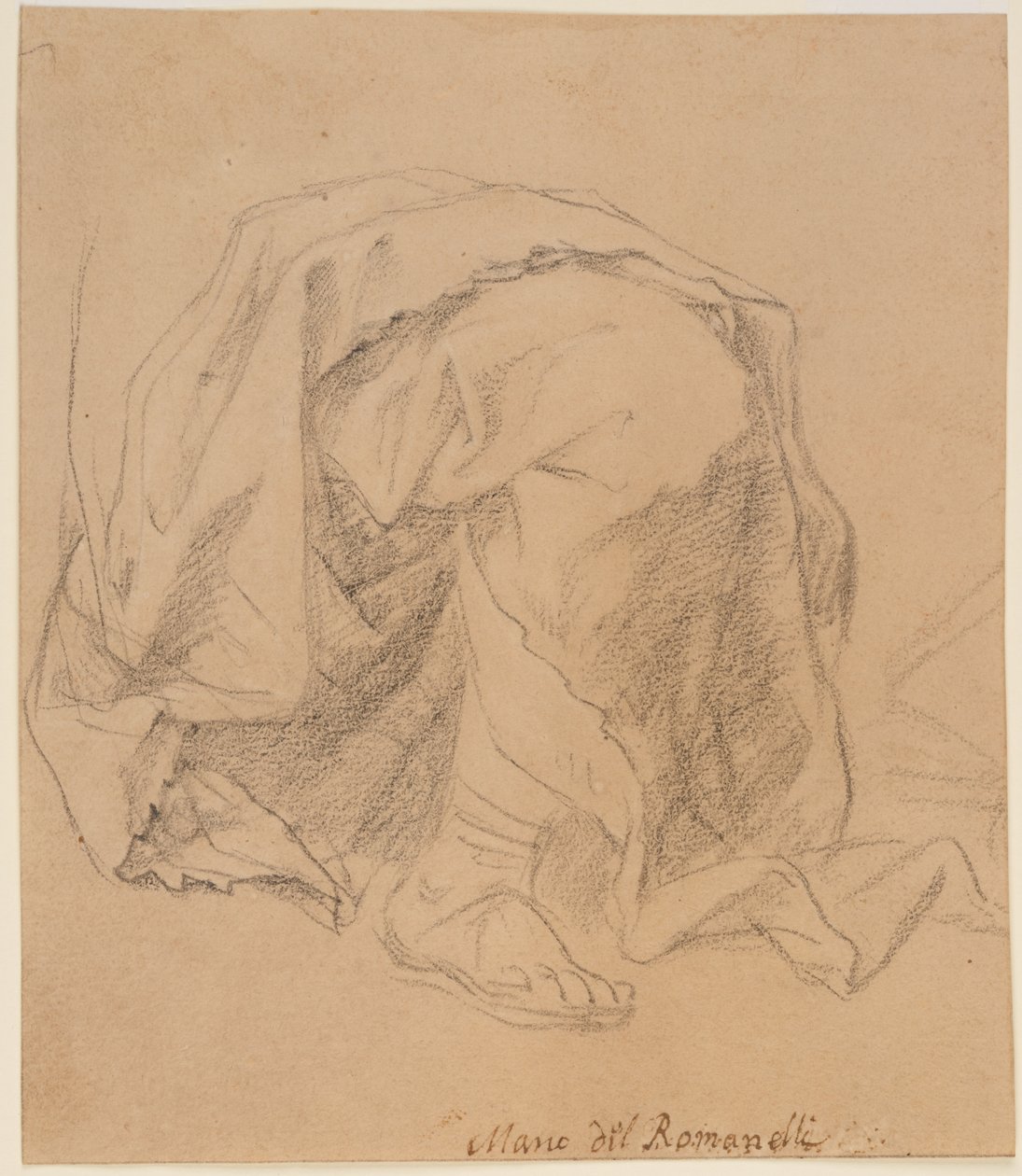 Draperyn tutkimus tekijältä Giovanni Francesco (1610 62) Romanelli