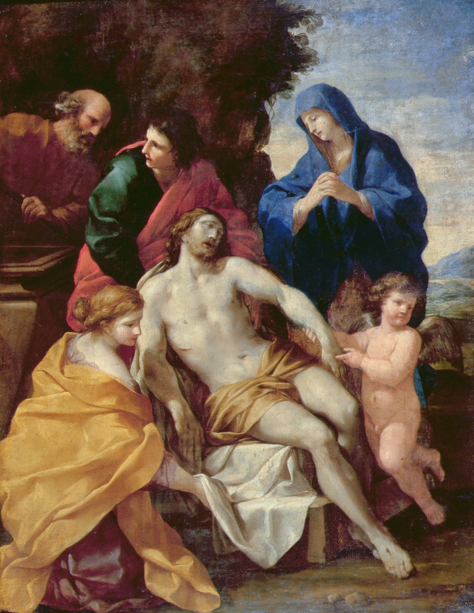 The Entombent, n. 1638 (öljy kankaalle) tekijältä Giovanni Francesco (1610 62) Romanelli