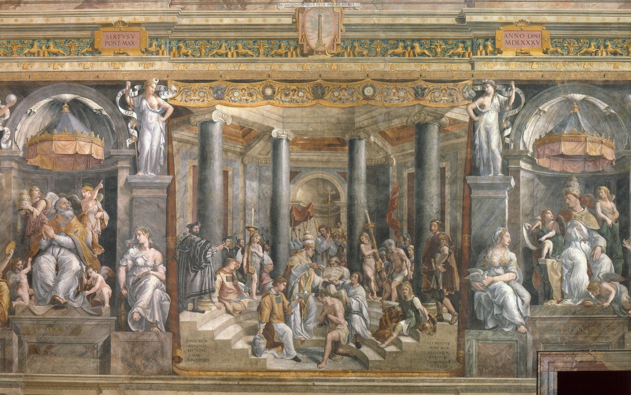 Konstantinuksen kaste tekijältä Giovanni Francesco (c.1488 1528) Penni