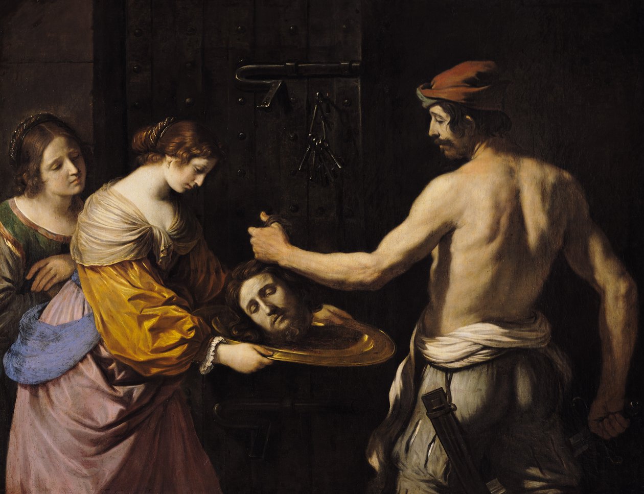 Salome ottaa vastaan Pyhän Johannes Kastajan pään, 1637 tekijältä Giovanni Francesco Barbieri