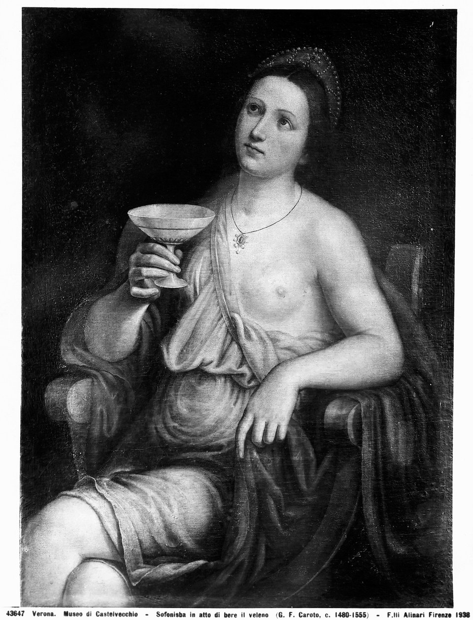 Sophonisbe tekijältä Giovanni Francesco Caroto