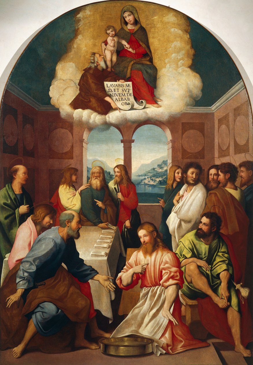 Jalkojen pesu tekijältä Giovanni Francesco Caroto