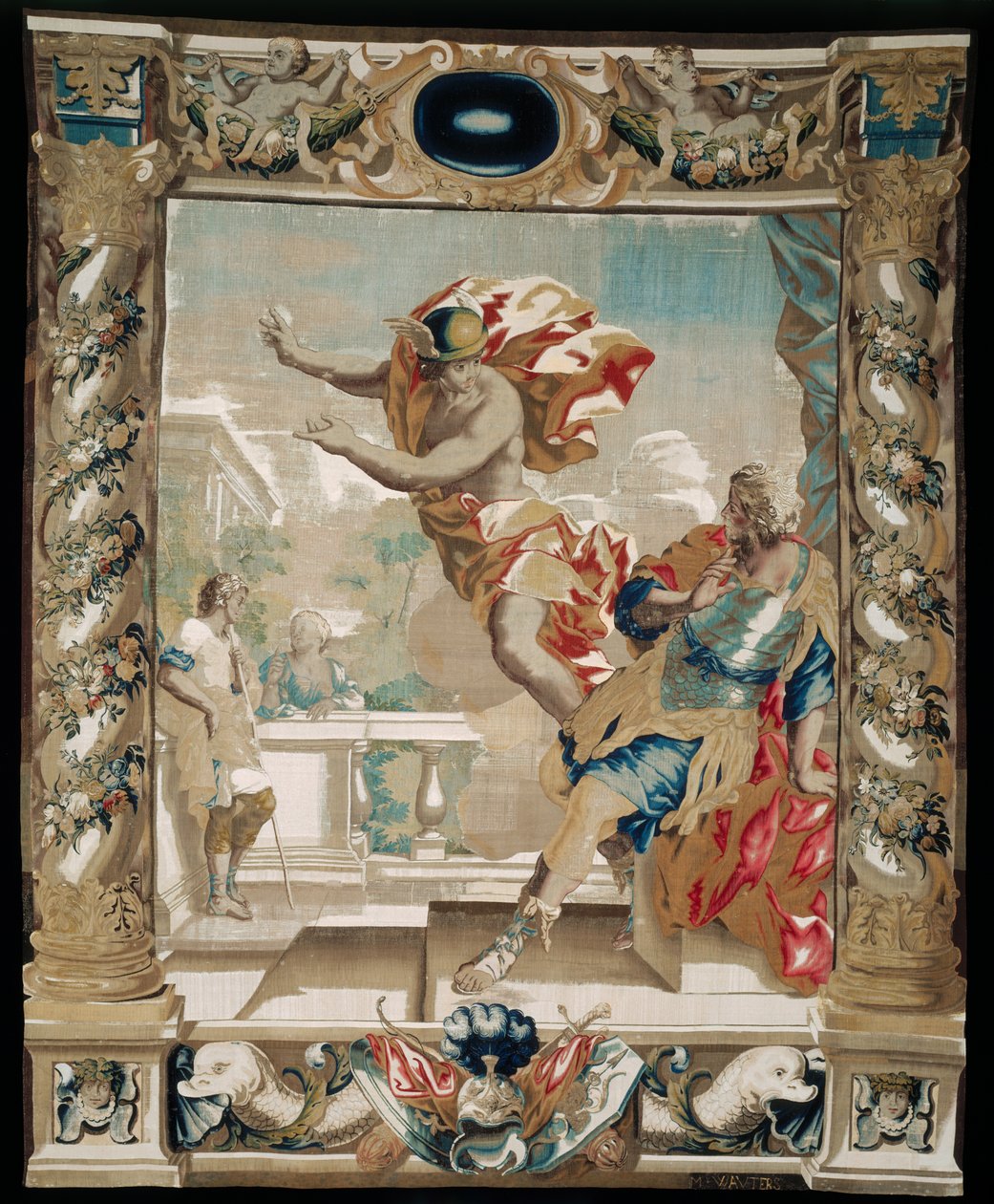 Merkurius käskee Aeneasta lähtemään Karthagosta, 1679 tekijältä Giovanni Francesco Romanelli