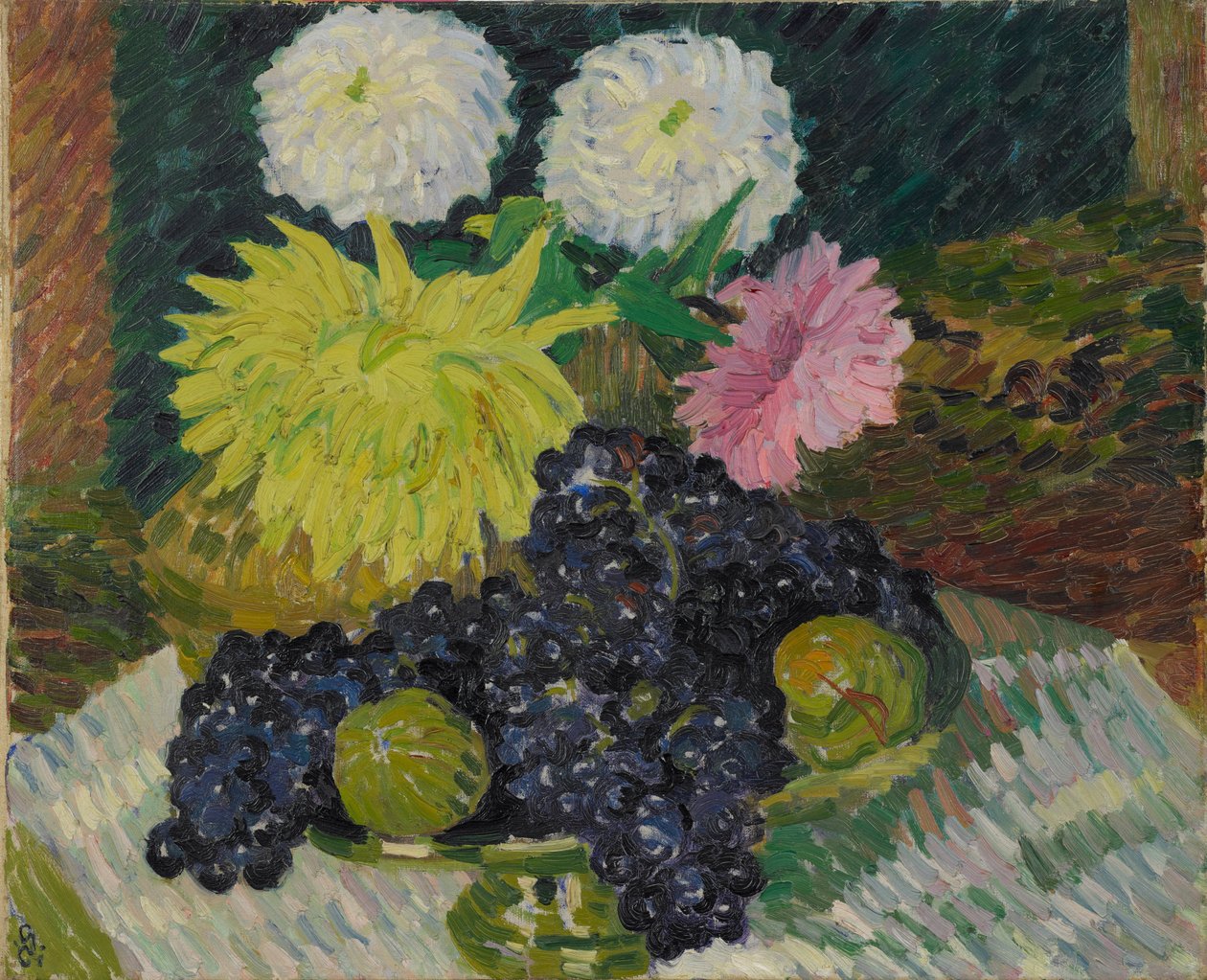 Daaliat ja viinirypäleet, 1908. tekijältä Giovanni Giacometti