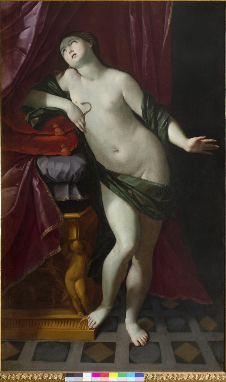 Kleopatran kuolema, 1625-26 tekijältä Giovanni Giacomo Sementi