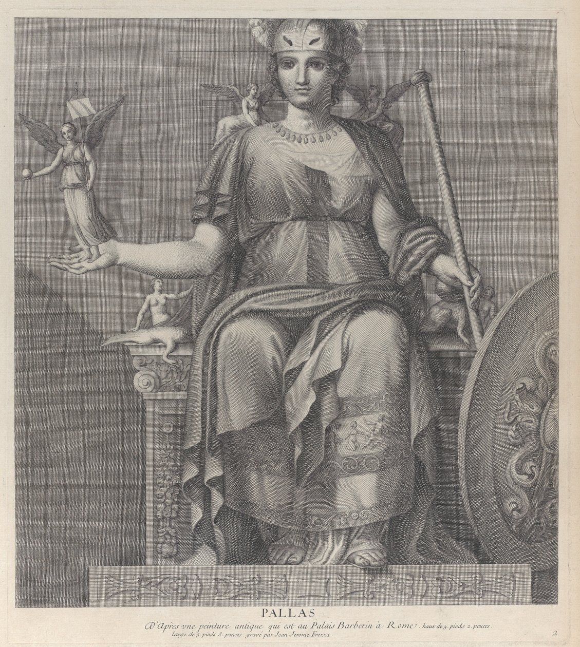 Pallas, 1680-1741. tekijältä Giovanni Girolamo Frezza