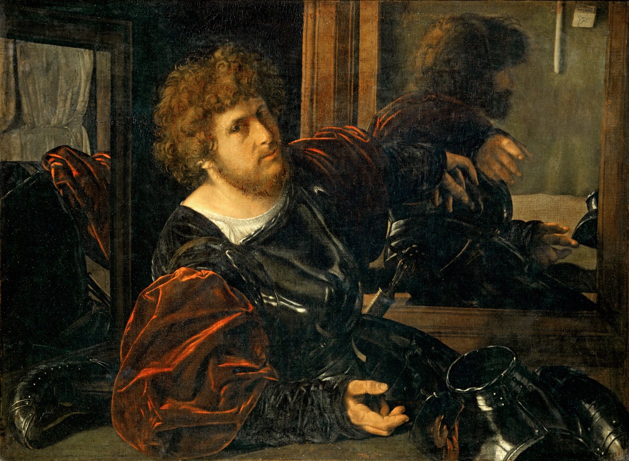Autoportrait, aiemmin tunnettu nimellä Portrait de Gaston de Foix - Selfportrait, aiemmin tunnettu nimellä Portrait of Gaston de Foix ... tekijältä Giovanni Girolamo Savoldo