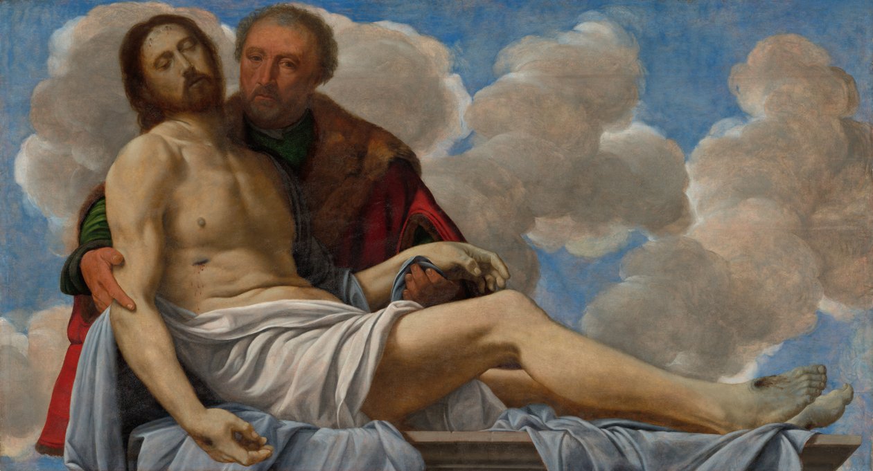 Kristus Joosef Arimatialaisen kanssa tekijältä Giovanni Girolamo Savoldo