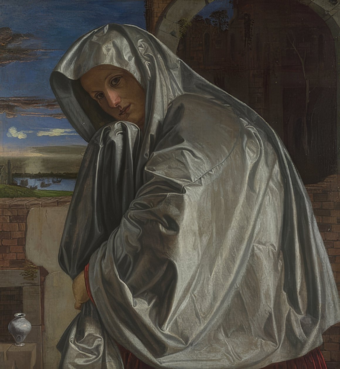 Maria Magdalena matkalla Kristuksen haudalle. Noin 1535-40 tekijältä Giovanni Girolamo Savoldo