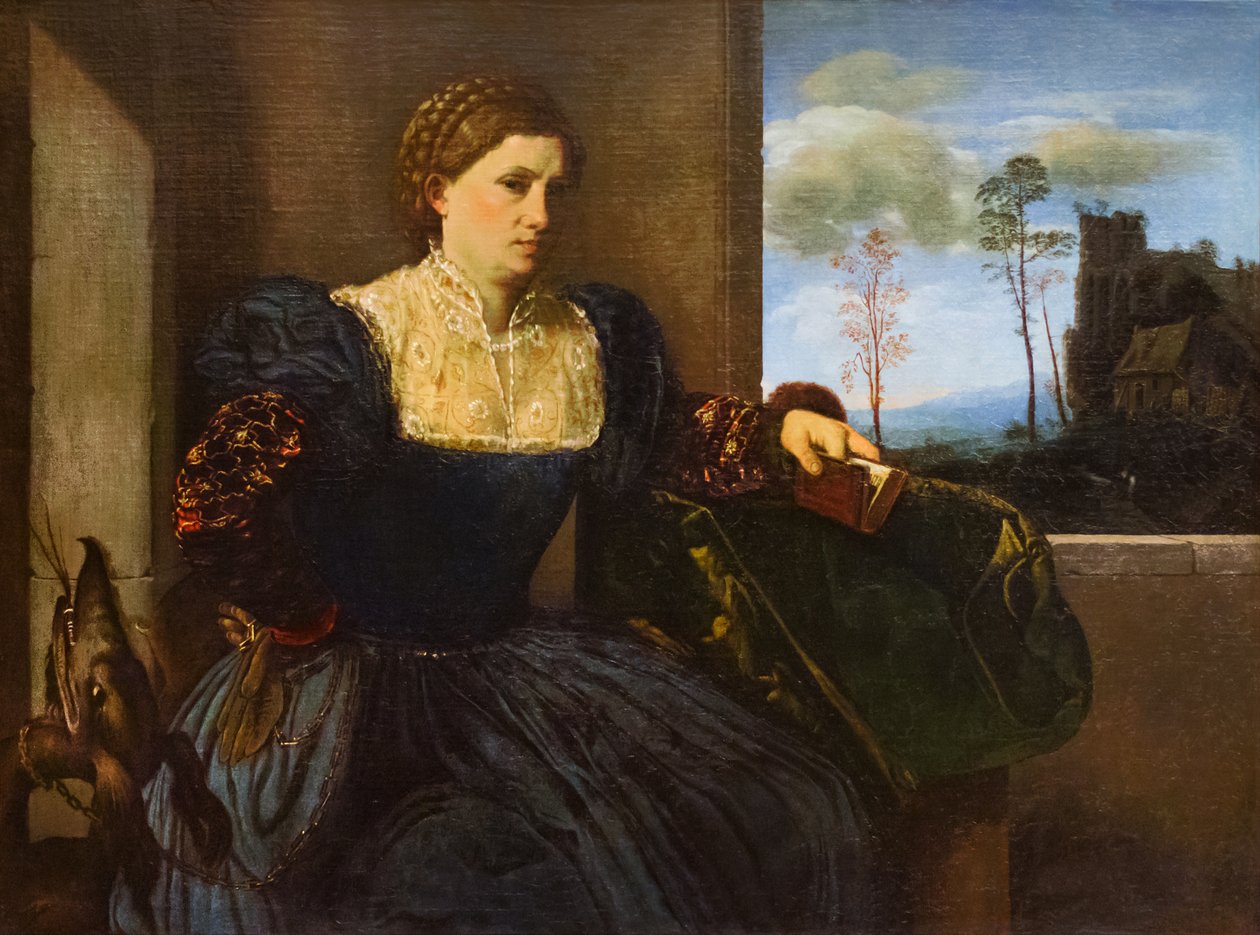 Naisen muotokuva, n. 1525 (öljy kankaalle) tekijältä Giovanni Girolamo Savoldo