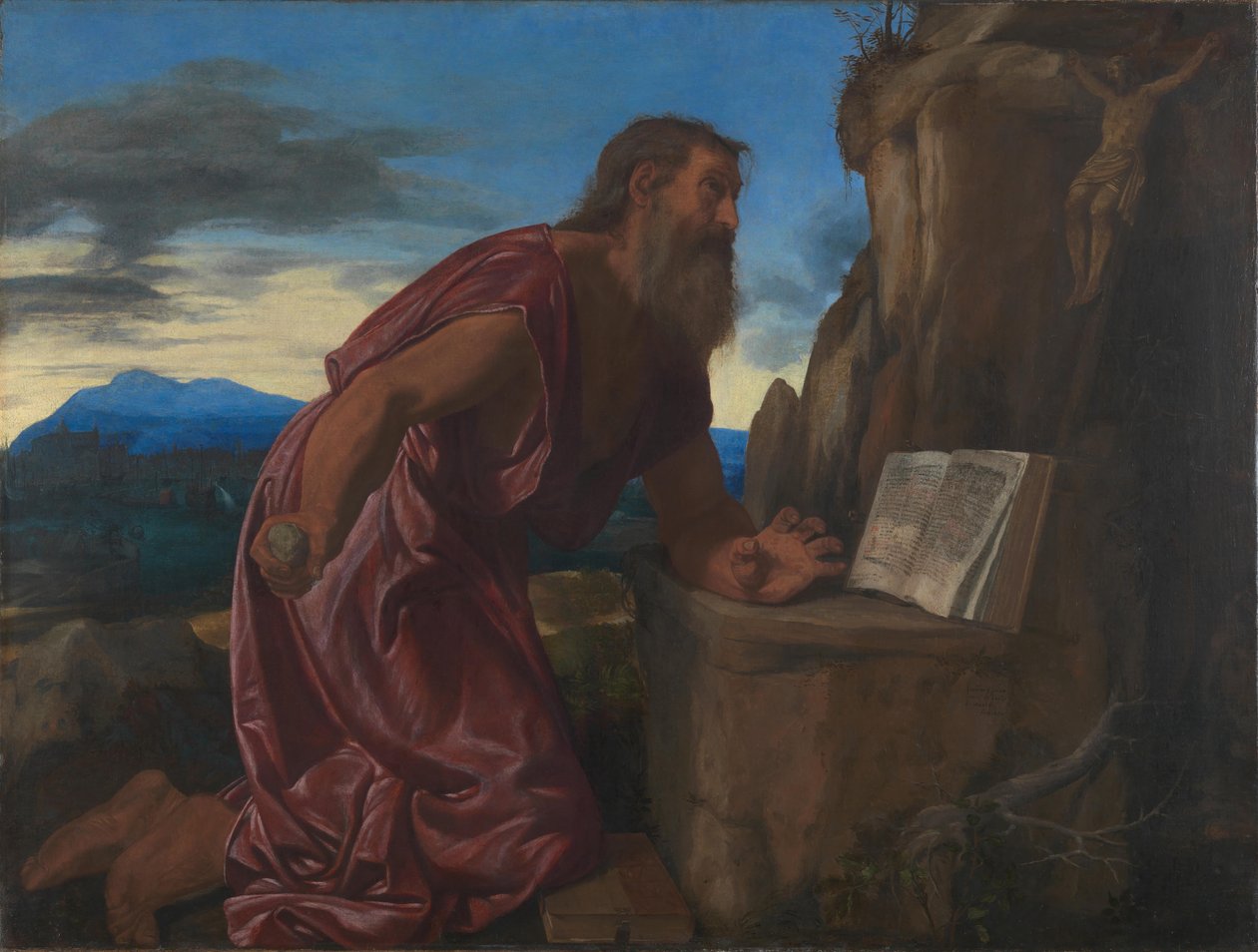 Pyhä Hieronymus, n. 1527-1530 tekijältä Giovanni Girolamo Savoldo