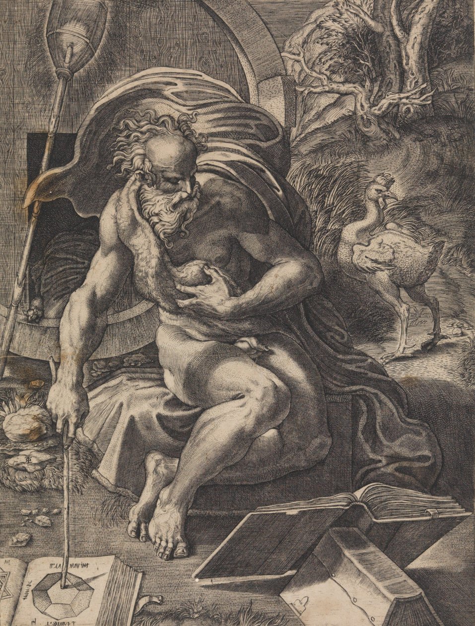 Diogenes, n. 1527. tekijältä Giovanni Jacopo Caraglio