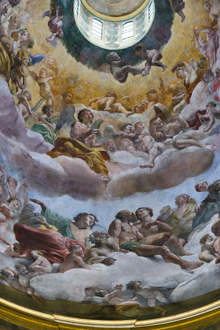 Glory of Paradise, yksityiskohta tekijältä Giovanni Lanfranco