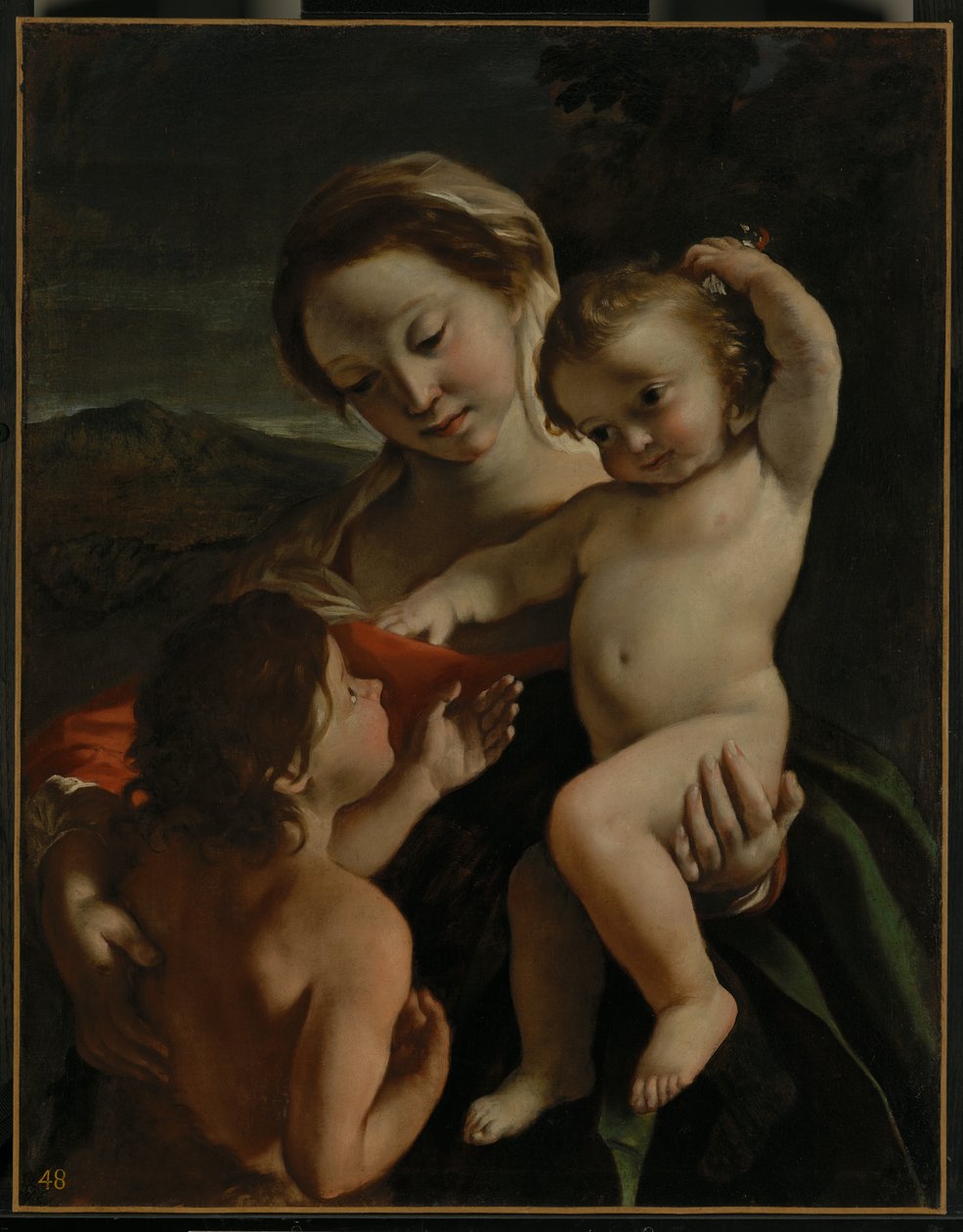 Madonna ja lapsi sekä Johannes Kastajan lapsi tekijältä Giovanni Lanfranco