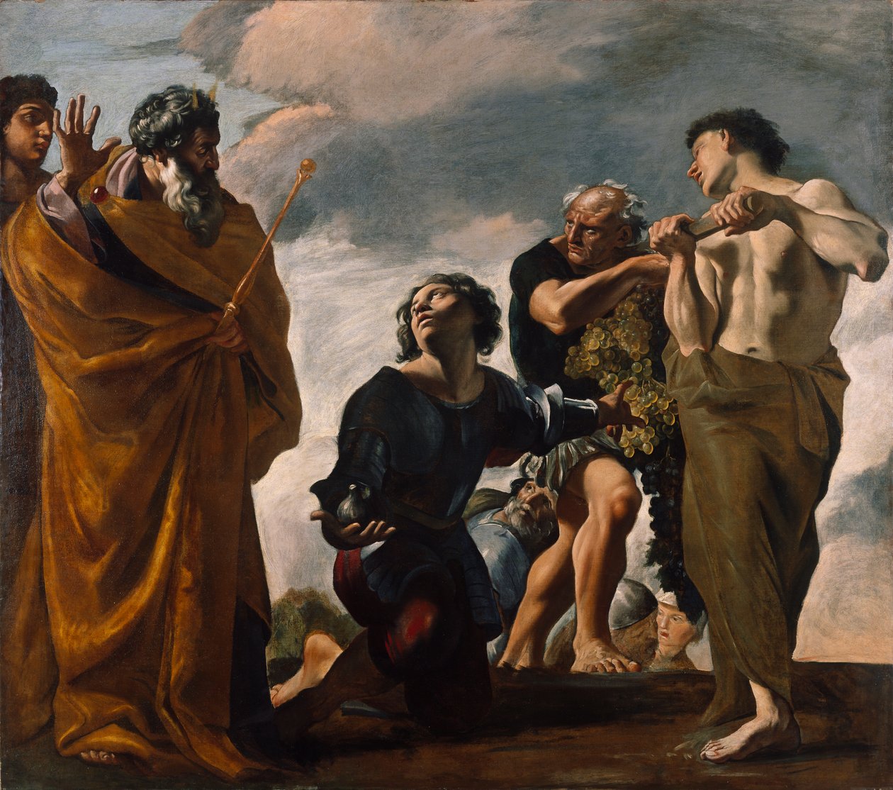 Mooses ja sanansaattajat Kanaanista, 1621-24 tekijältä Giovanni Lanfranco