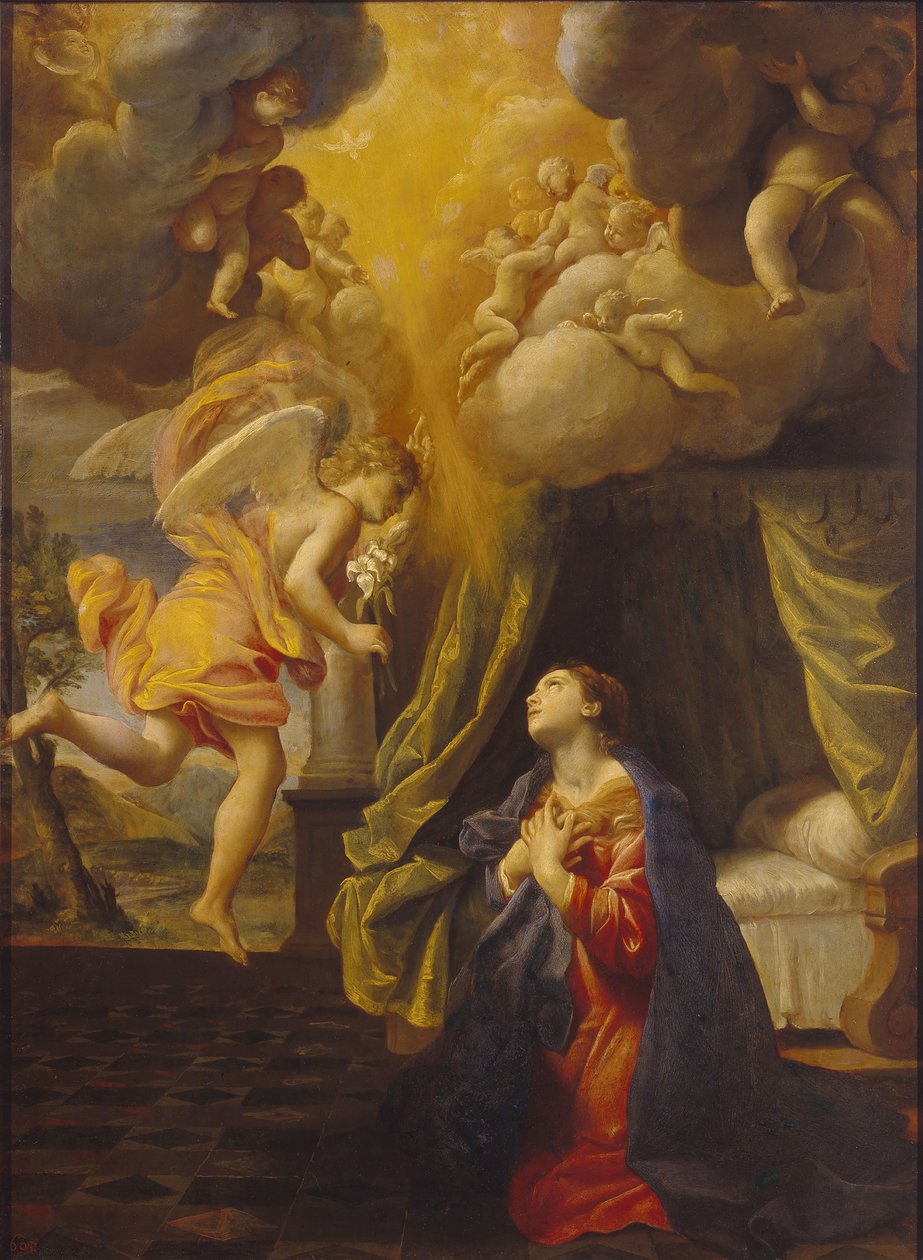 Ilmestys, n. 1615. tekijältä Giovanni Lanfranco