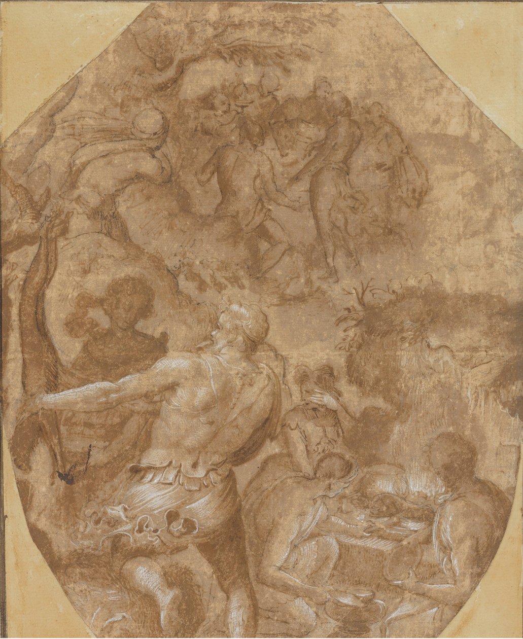 Lasin löytö, n. 1570-72. tekijältä Giovanni Maria Butteri