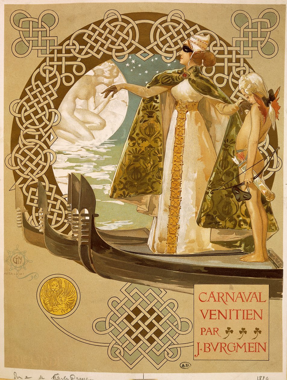Venetsialainen karnevaali, Giovanni Matalonin (1868-1944) juliste. tekijältä Giovanni Maria Mataloni