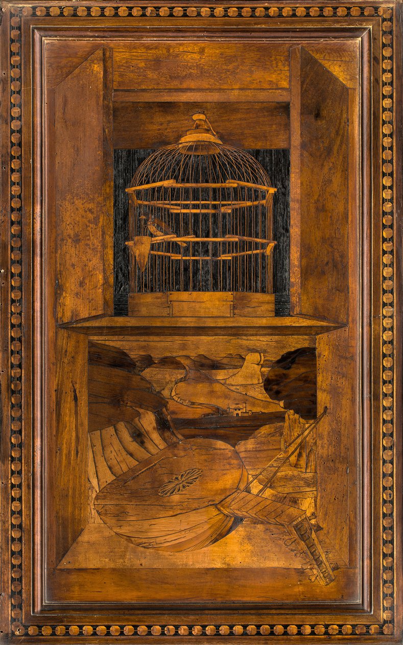 Lignaean Canonical Choir, upotekoriste Giovanni Maria Platina 1484, Superior Stall tekijältä Giovanni Maria Platina