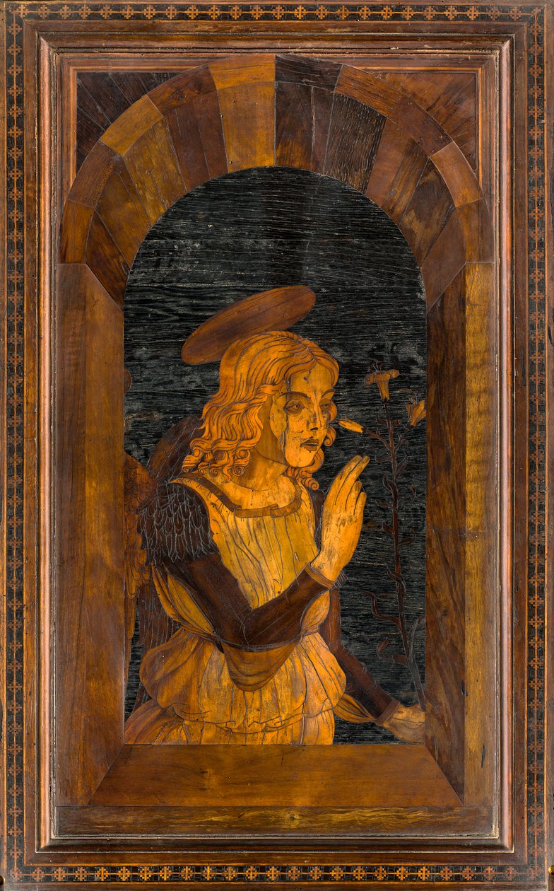 Lignaean Canonical Choir, upotekoriste Giovanni Maria Platina 1484, Superior Stall tekijältä Giovanni Maria Platina