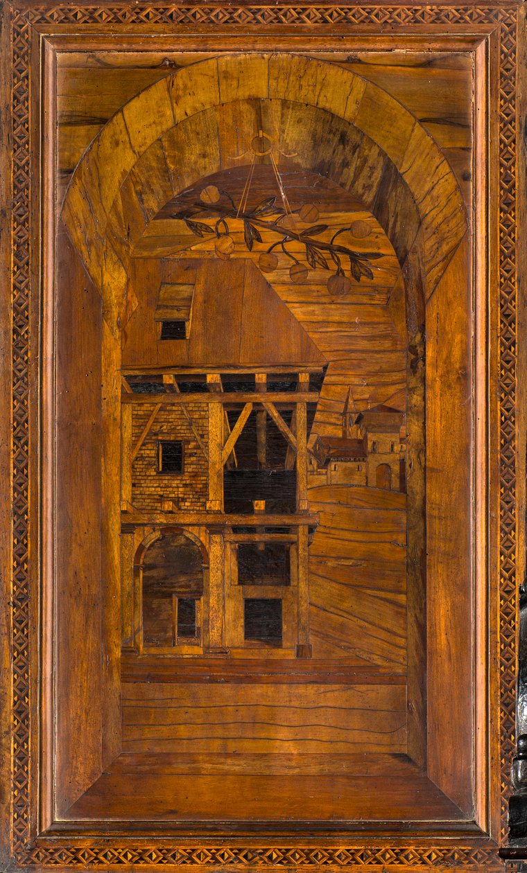 Lignaean Canonical Choir, upotekoriste Giovanni Maria Platina 1484, Superior Stall tekijältä Giovanni Maria Platina