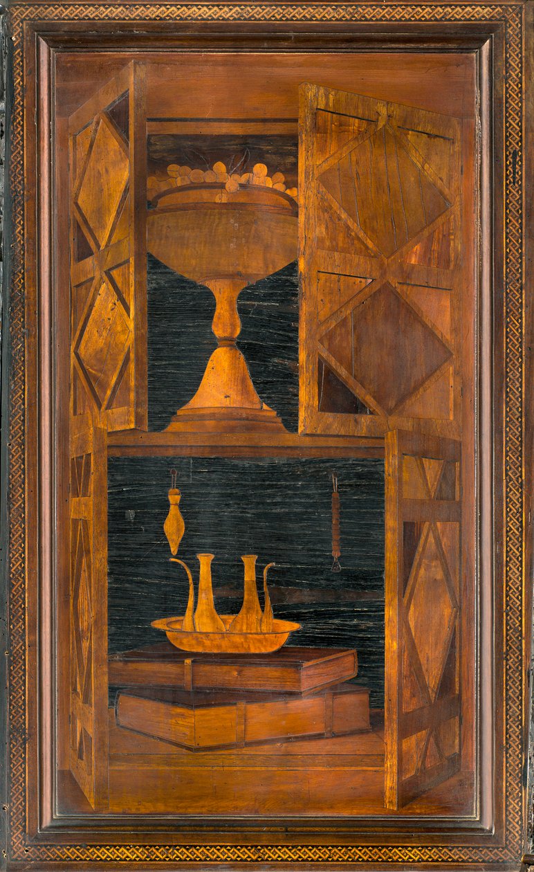 Lignaean Canonical Choir, upotekoriste Giovanni Maria Platina 1484, Superior Stall tekijältä Giovanni Maria Platina