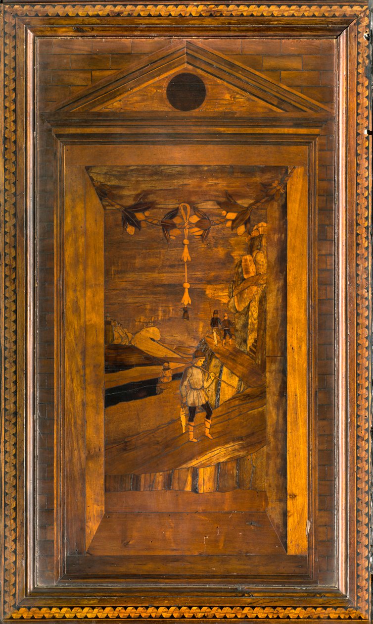 Lignaean Canonical Choir, upotekoriste Giovanni Maria Platina 1484, Superior Stall tekijältä Giovanni Maria Platina